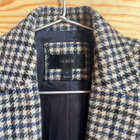 J. Crew Campbell Wool Tweed Blazer Sz 4 - Picture 5 of 7